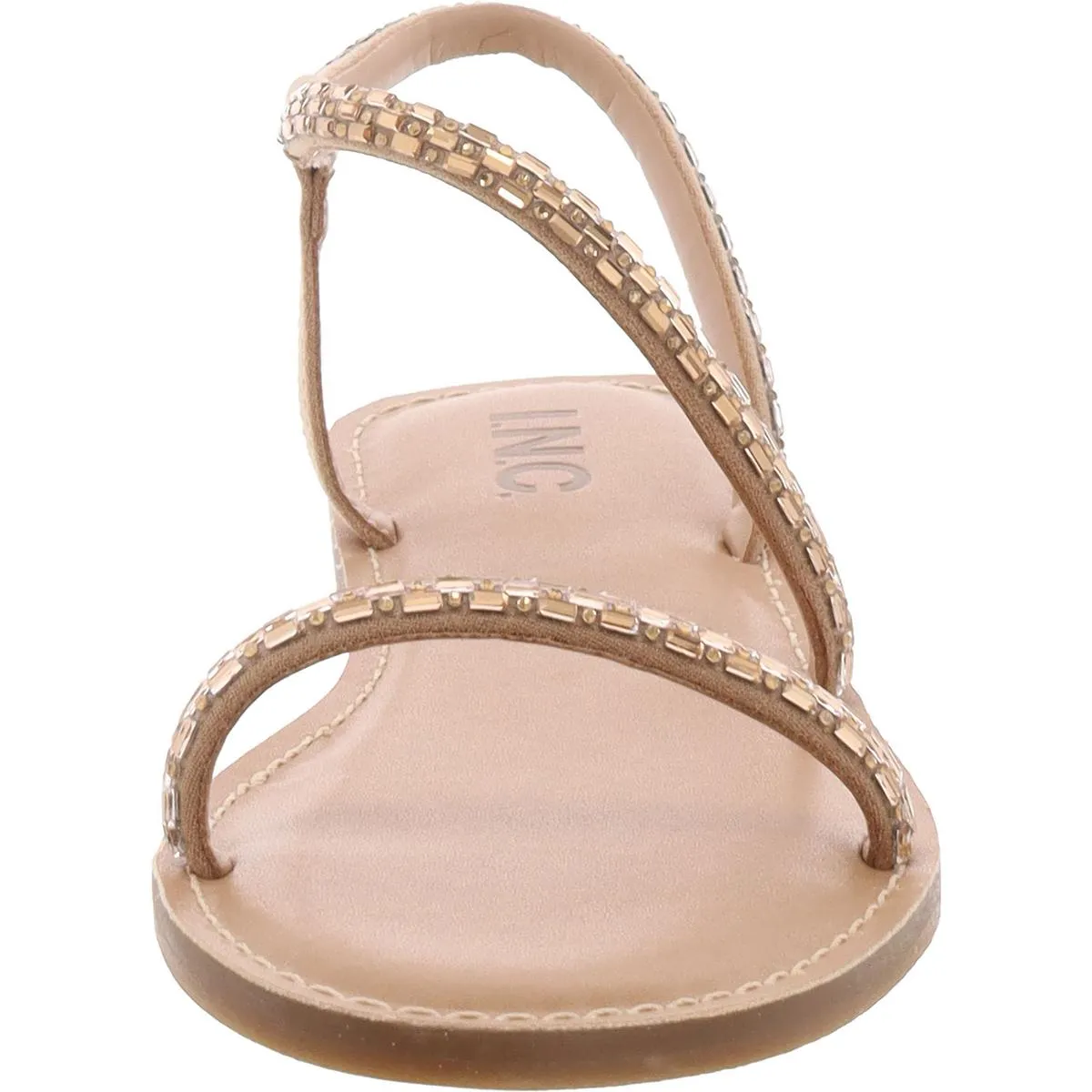 Mahlah Womens Embellished Flats Ankle Strap