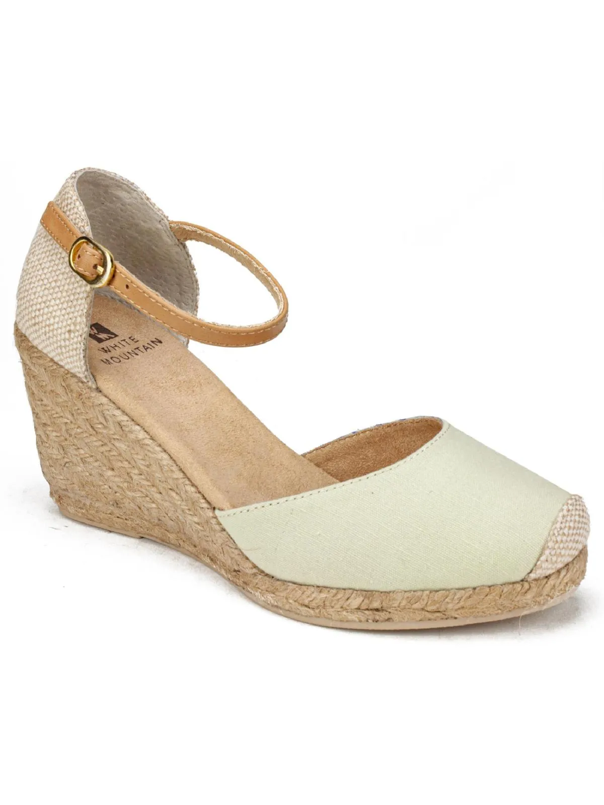 Mamba Womens Canvas Ankle Strap Espadrilles