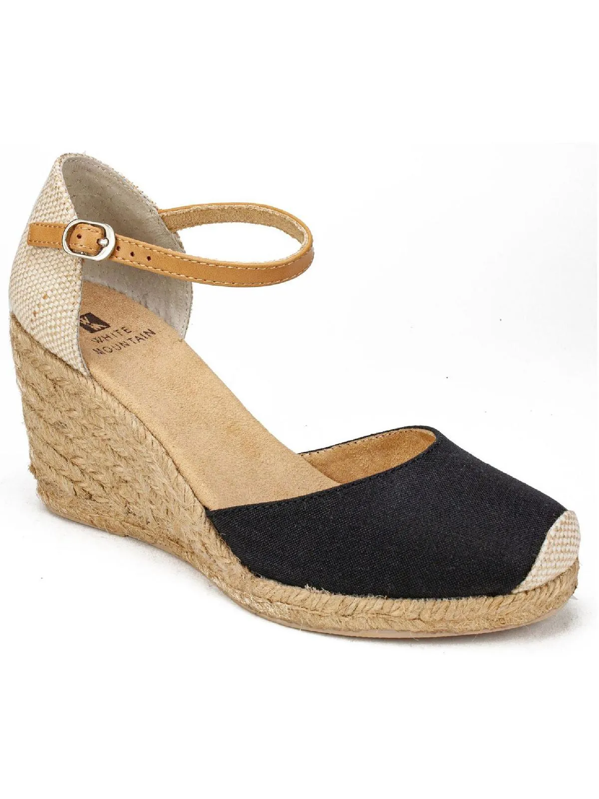 Mamba Womens Canvas Ankle Strap Espadrilles