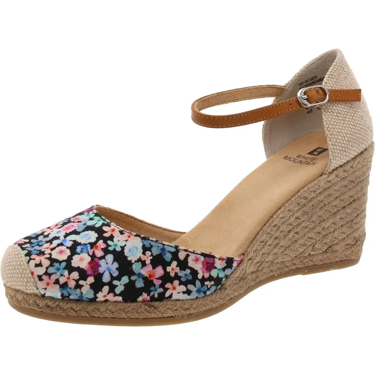 Mamba Womens Canvas Ankle Strap Espadrilles