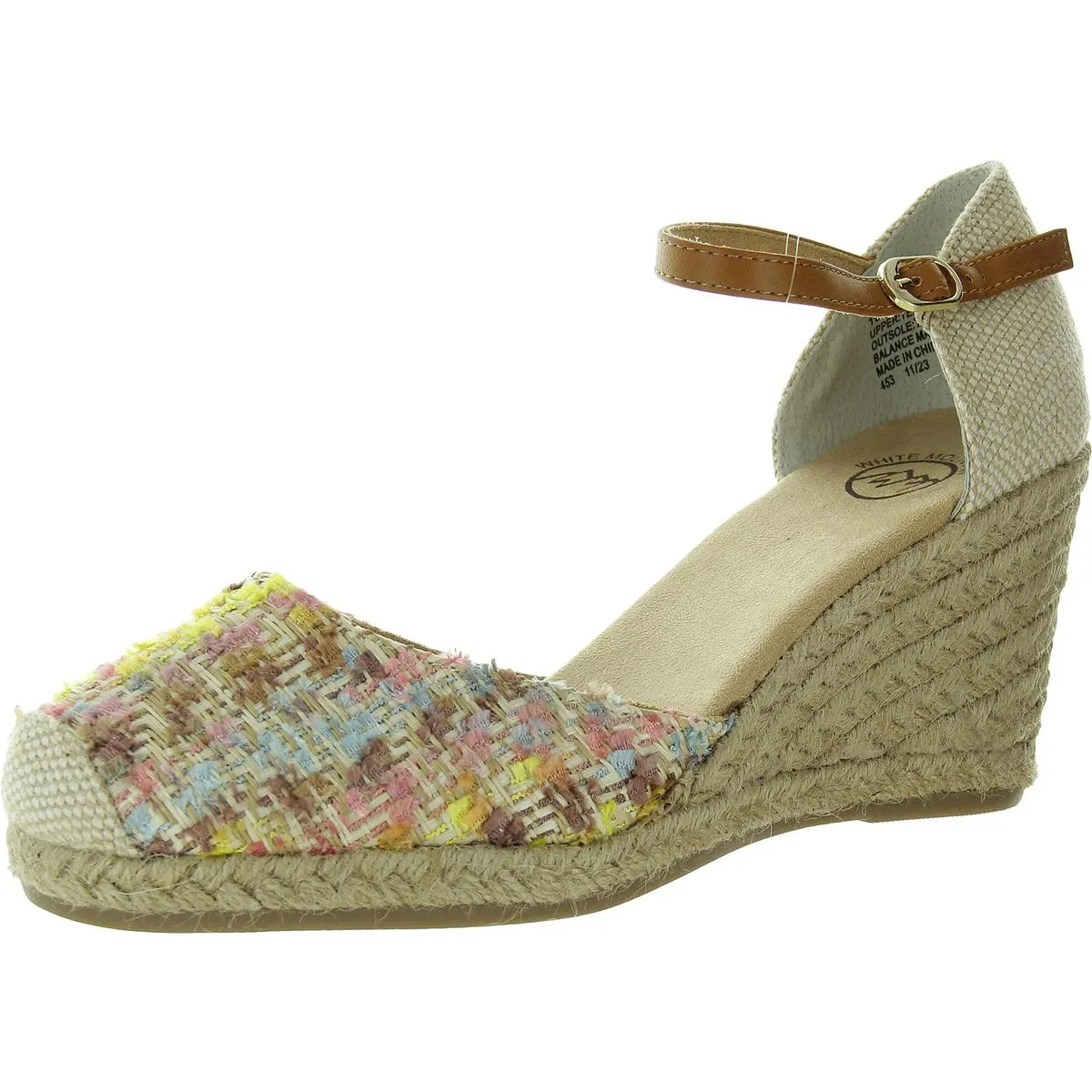 Mamba Womens Canvas Ankle Strap Espadrilles