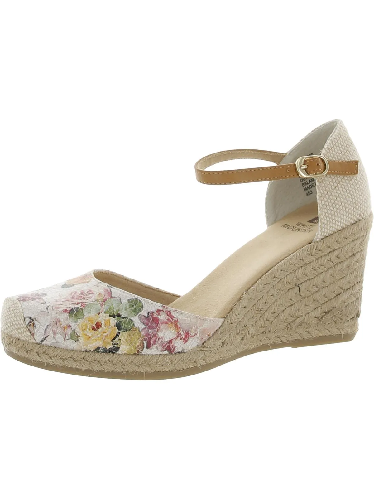 Mamba Womens Canvas Ankle Strap Espadrilles