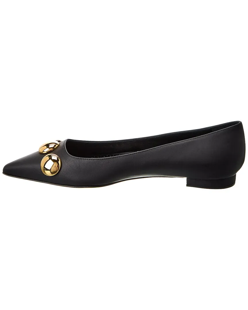 Manolo Blahnik Chappa Leather Flat