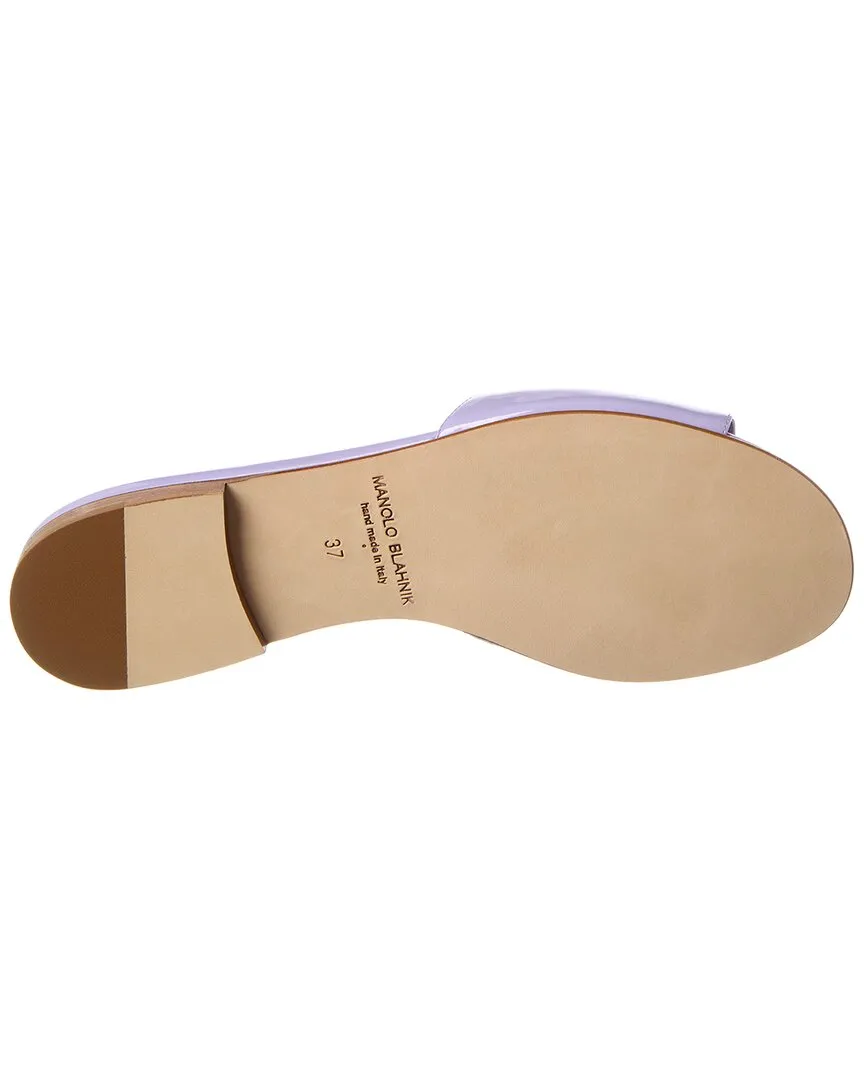 Manolo Blahnik Houramu Patent Sandal