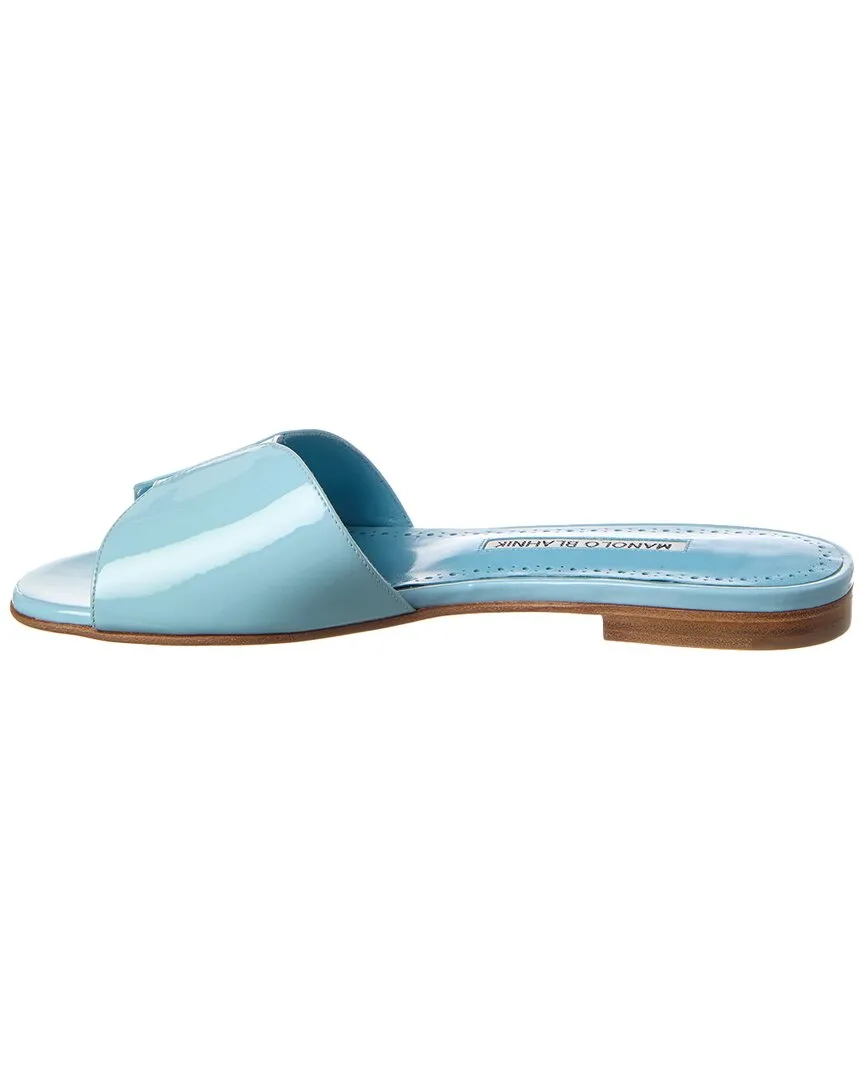 Manolo Blahnik Houramu Patent Sandal