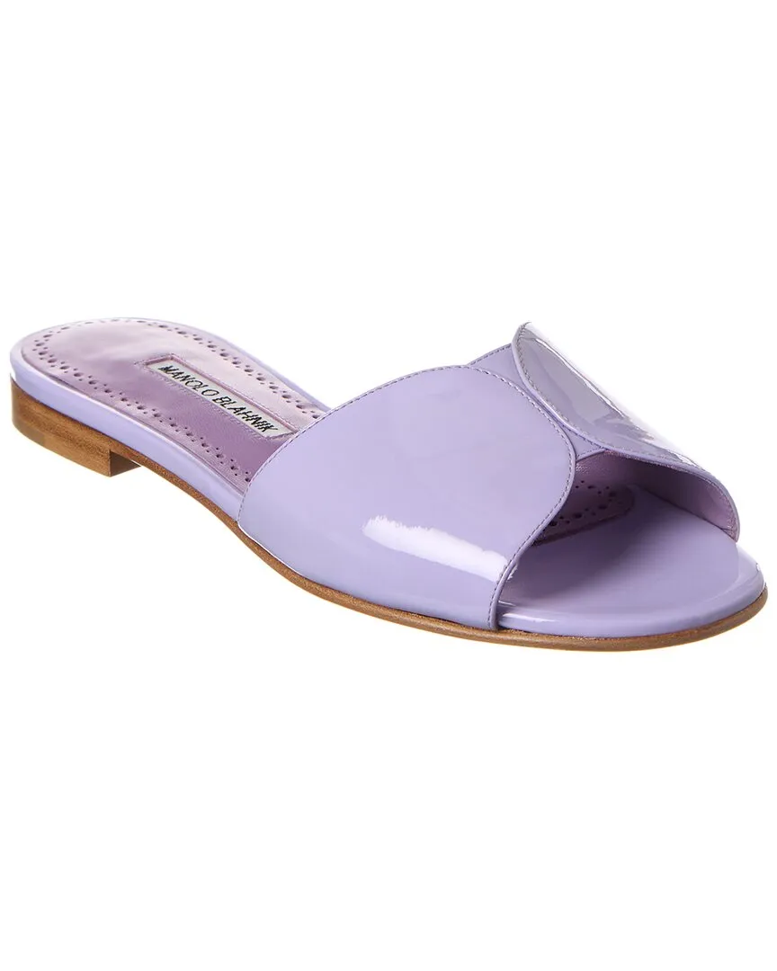Manolo Blahnik Houramu Patent Sandal