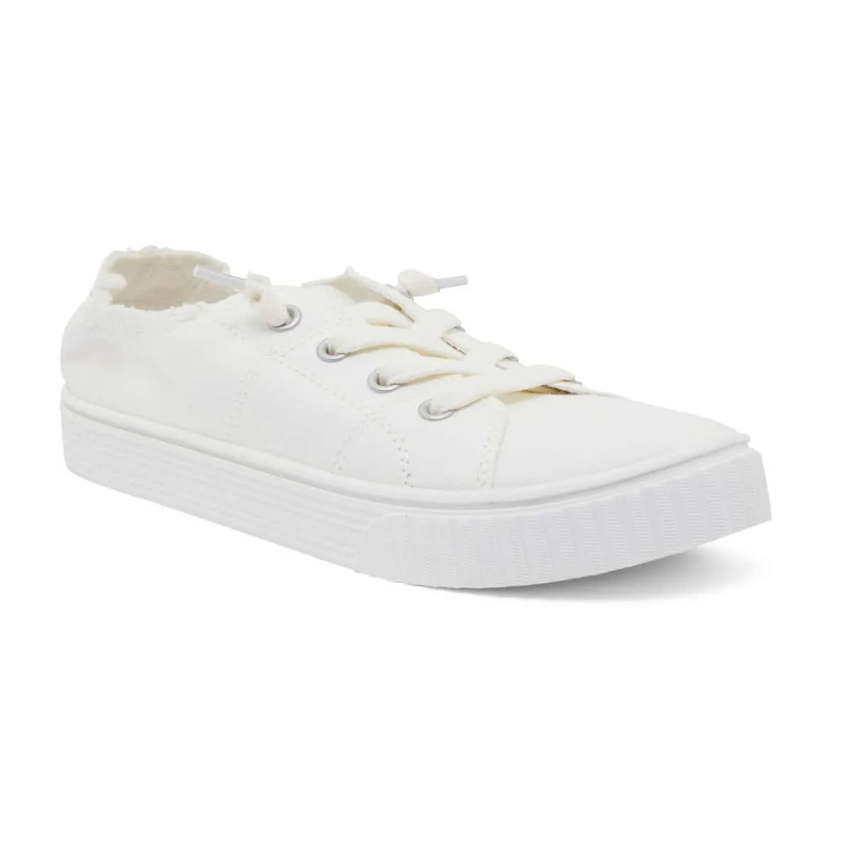Mara Sneaker in White Canvas