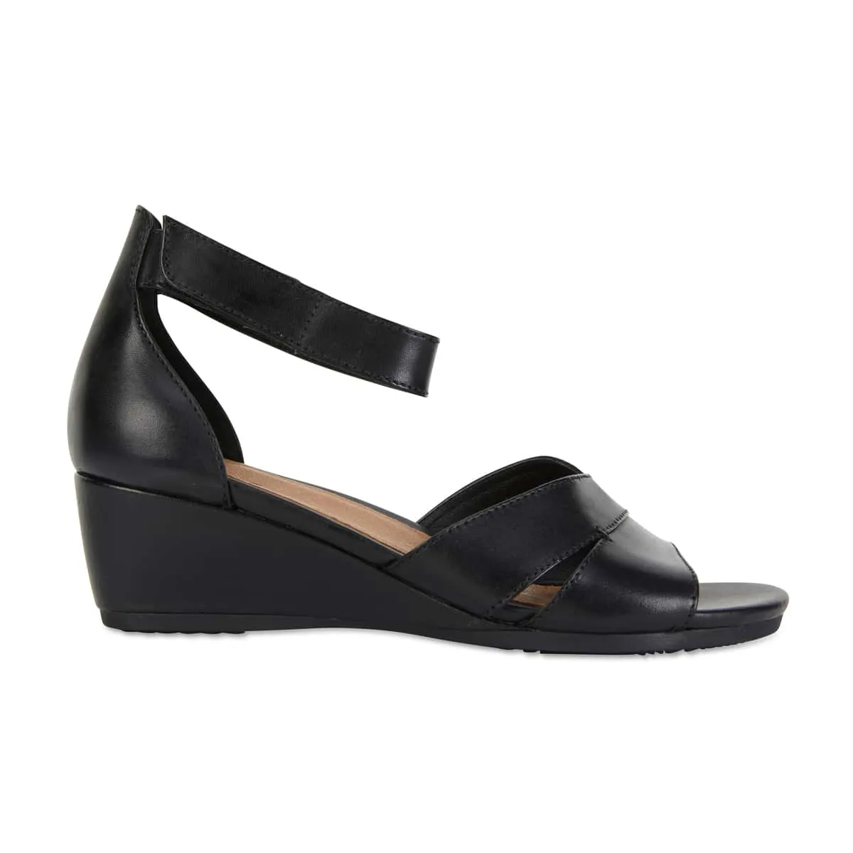 Martha Heel in Black Leather