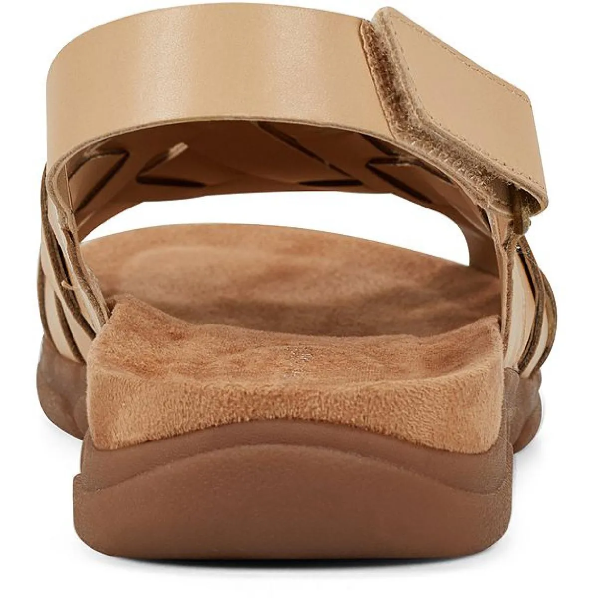 Maryan  Womens Leather Adjustable Wedge Sandals