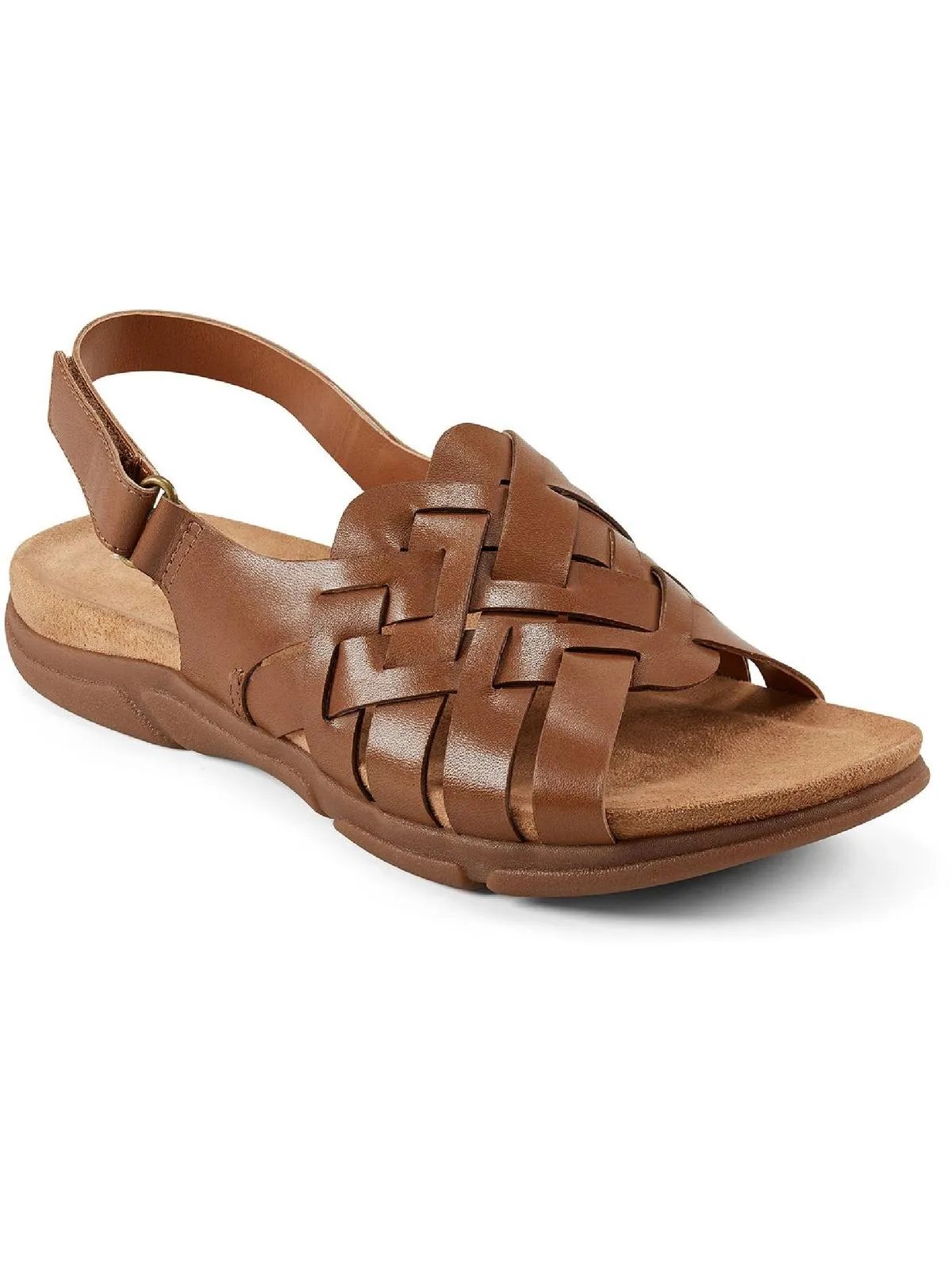 Maryan  Womens Leather Adjustable Wedge Sandals