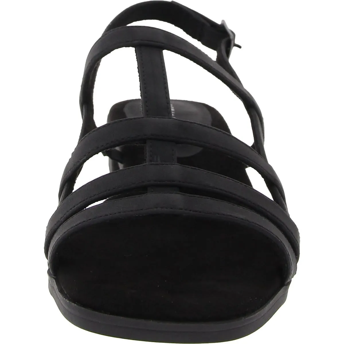 Merline Womens Adjustable Faux Leather Slingback Sandals