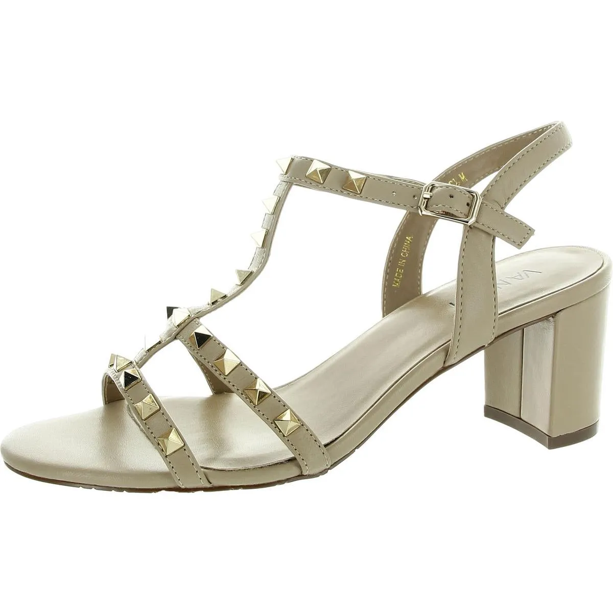 Midge Womens Leather Metallic Slingback Sandals