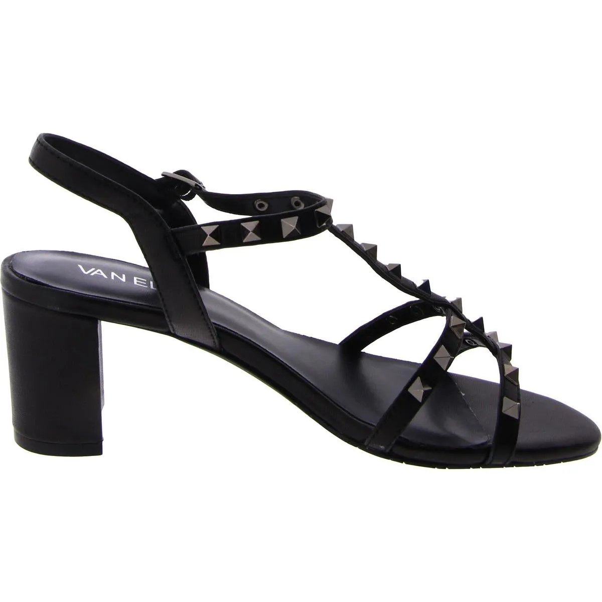 Midge Womens Leather Metallic Slingback Sandals