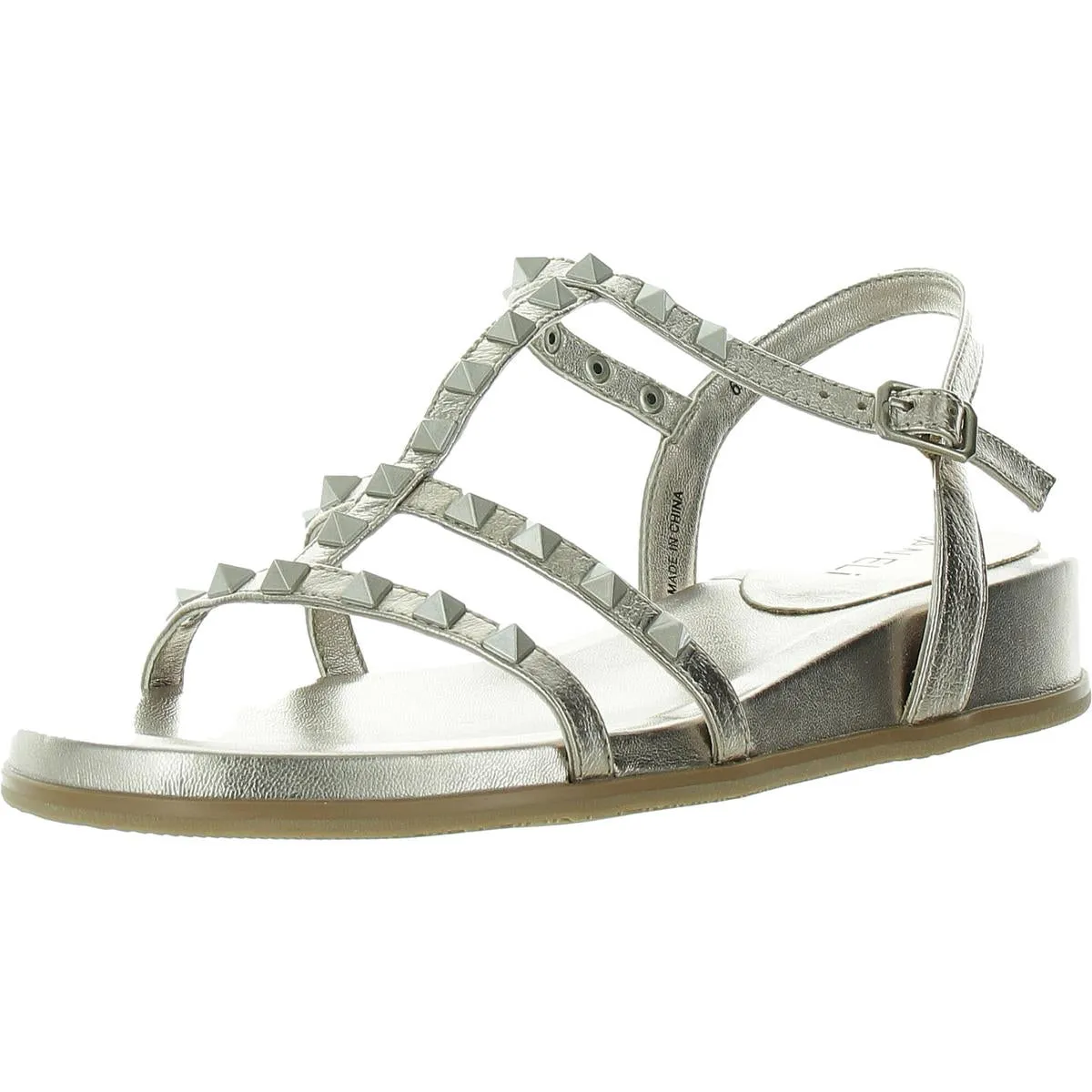 Midge Womens Leather Metallic Slingback Sandals