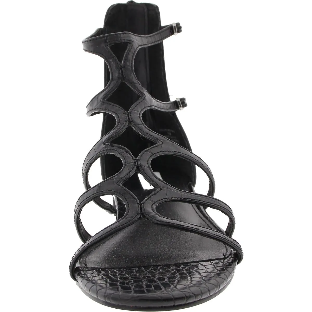 Morocco Womens Adjustable Faux Leather Gladiator Sandals