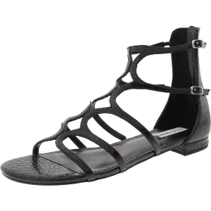 Morocco Womens Adjustable Faux Leather Gladiator Sandals