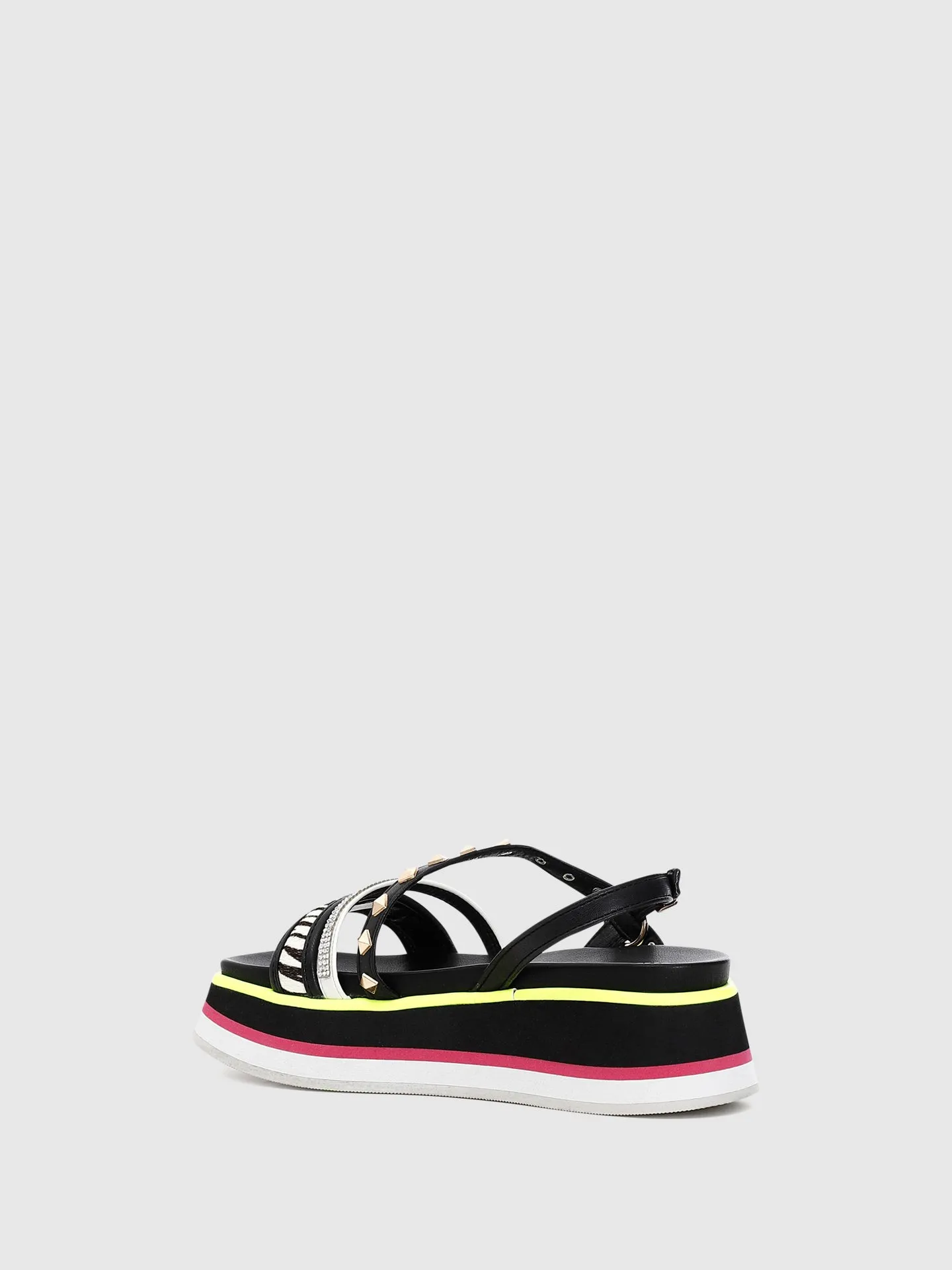Multicolor Wedge Sandals