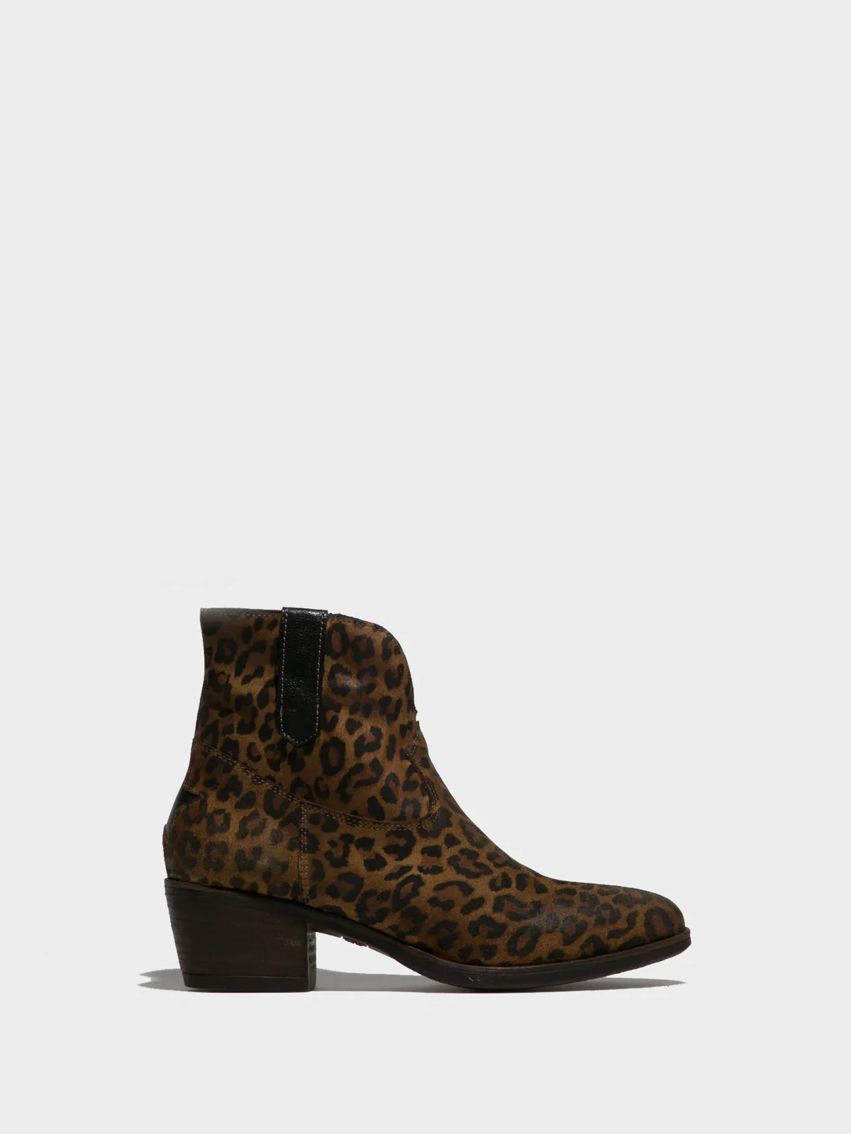 Multicolor Zip Up Ankle Boots
