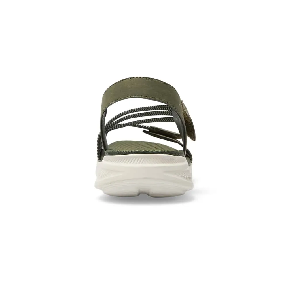 Neon Sandal in Khaki Multi