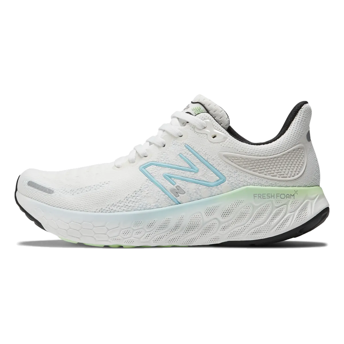 New Balance Fresh Foam X 1080 V12 - White - Bleach Blue - Green Aura
