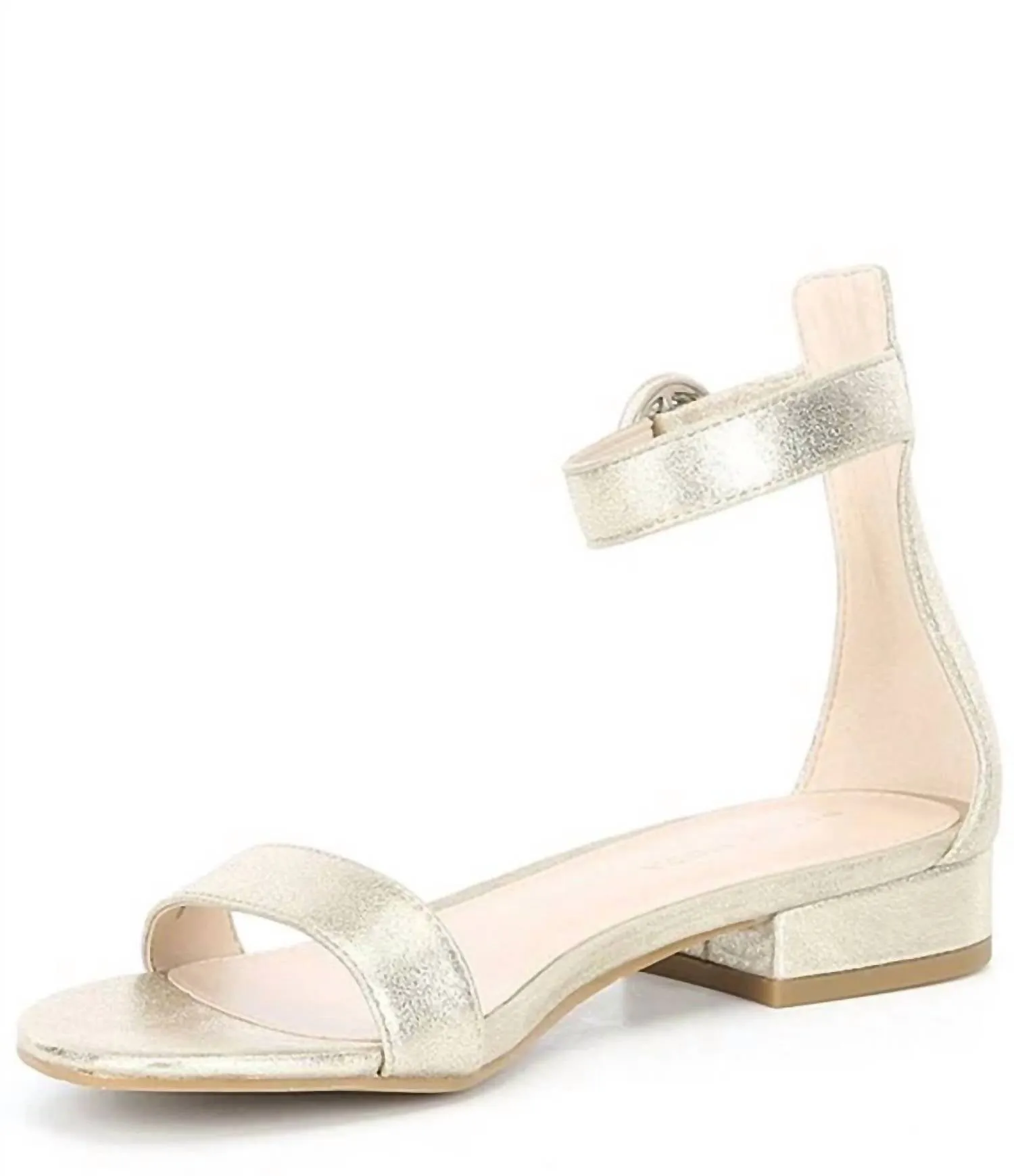 Newport Sandal In Platinum Gold