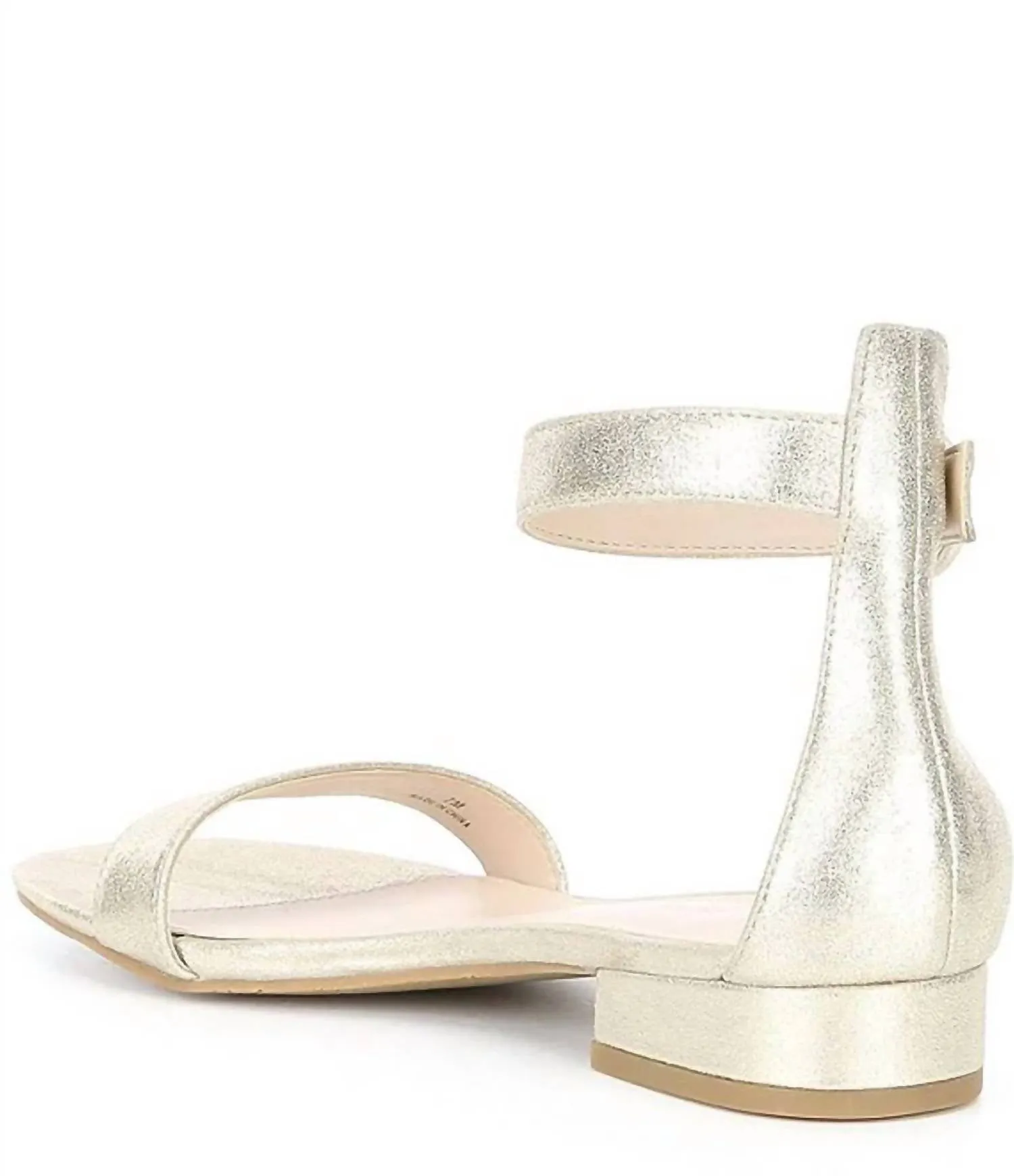 Newport Sandal In Platinum Gold