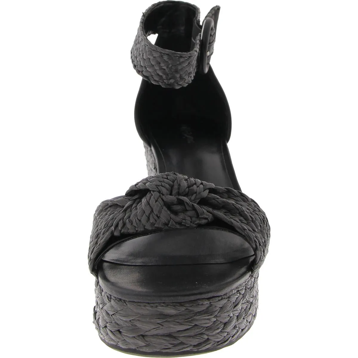 Nihari Womens Buckle Woven Ankle Strap