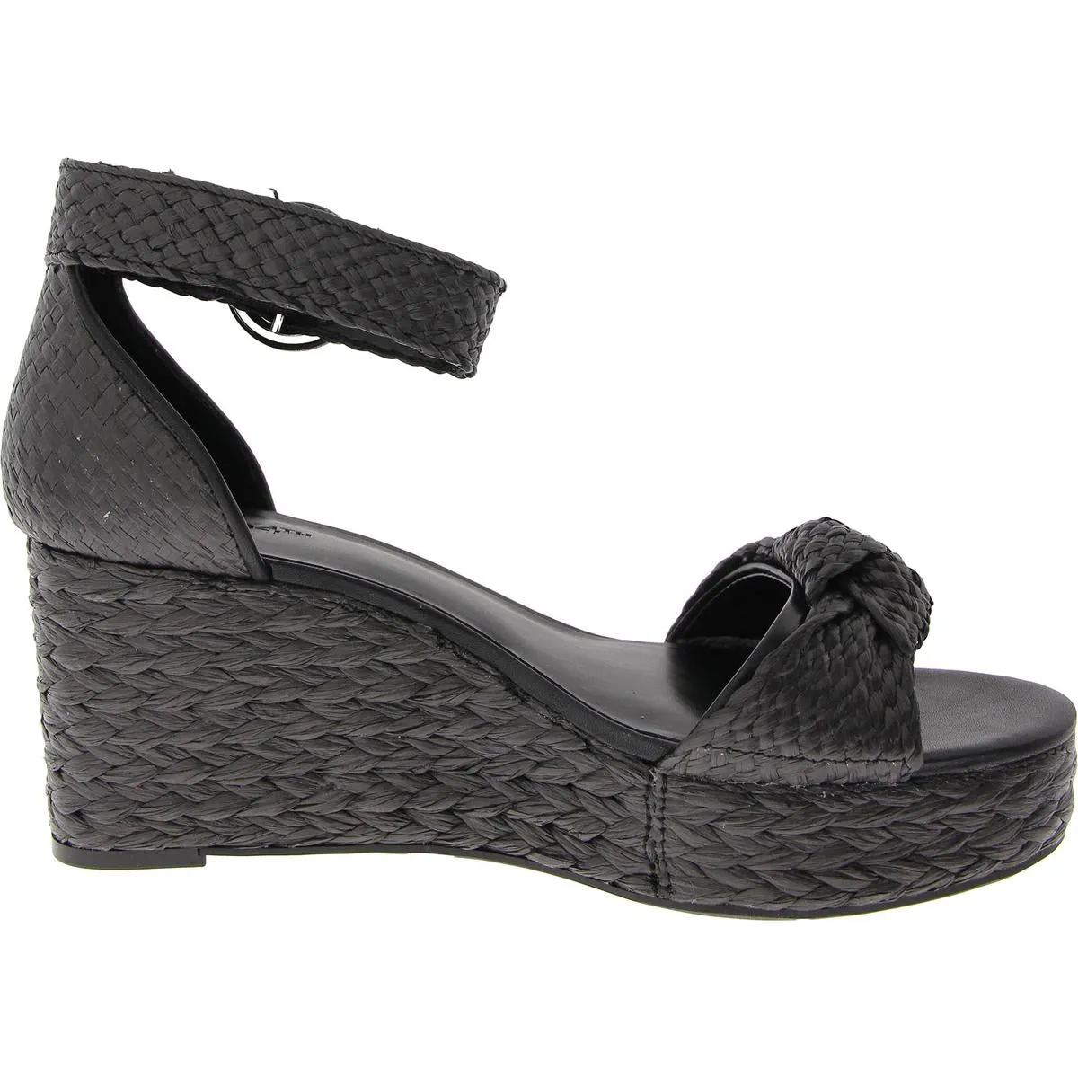 Nihari Womens Buckle Woven Ankle Strap