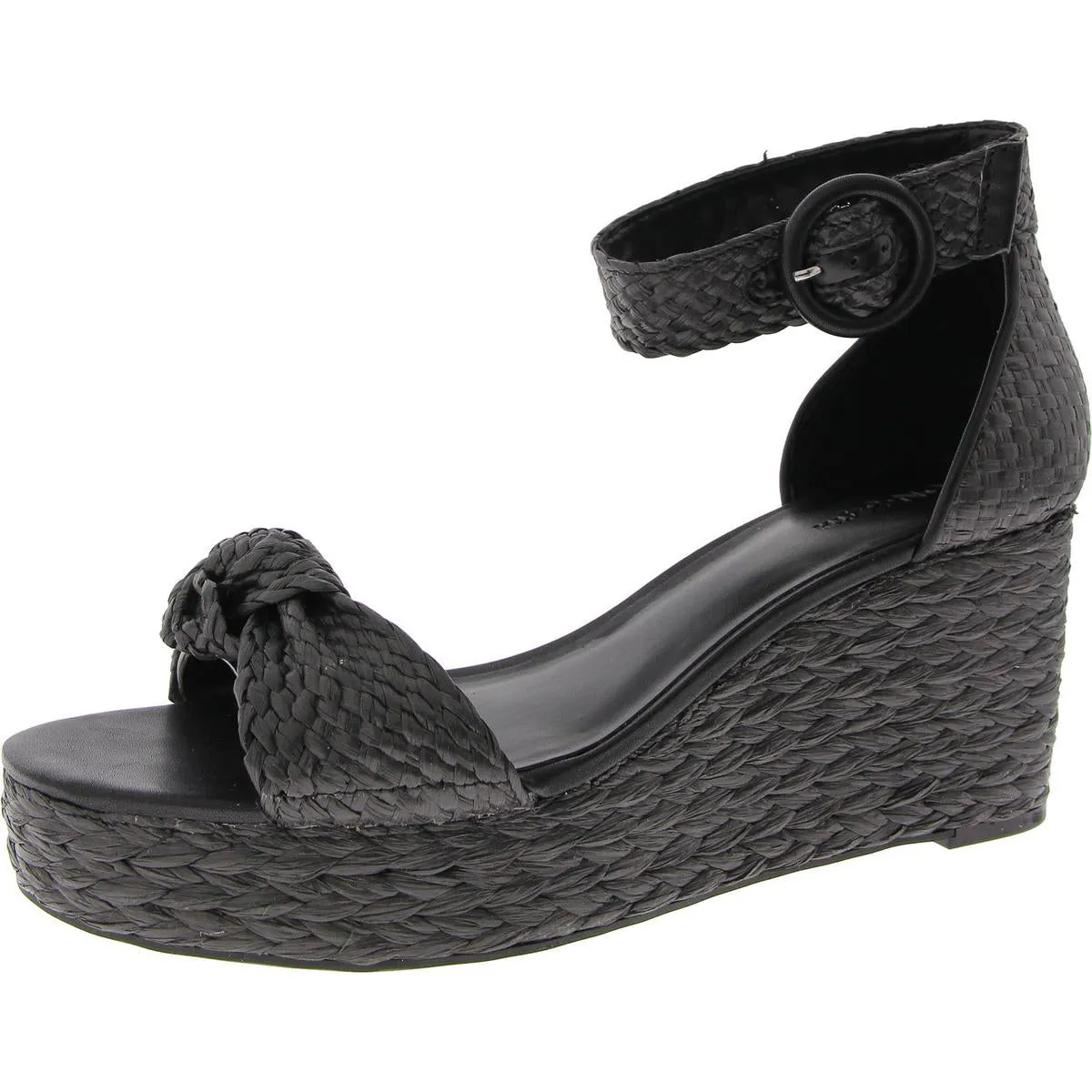 Nihari Womens Buckle Woven Ankle Strap
