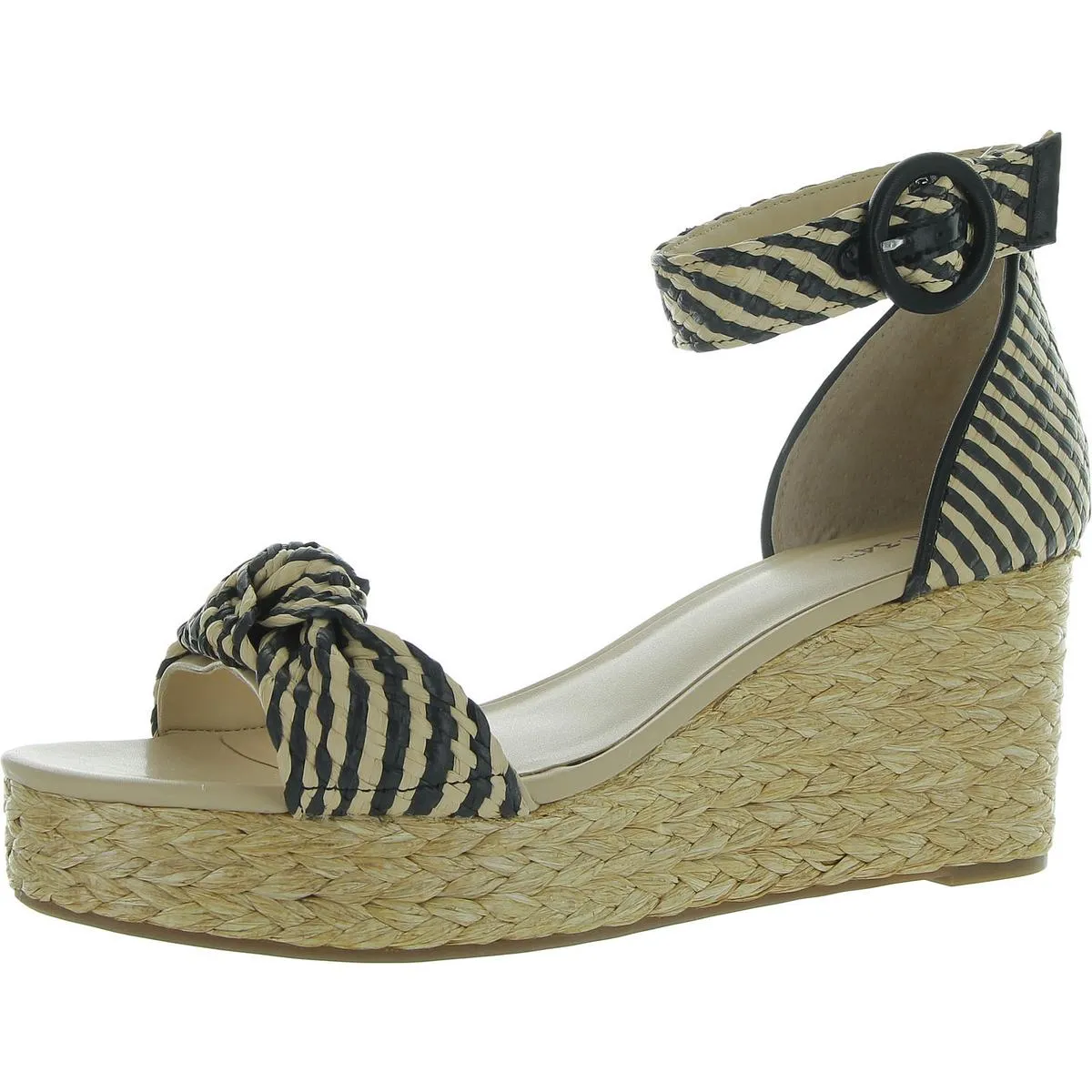 Nihari Womens Buckle Woven Ankle Strap