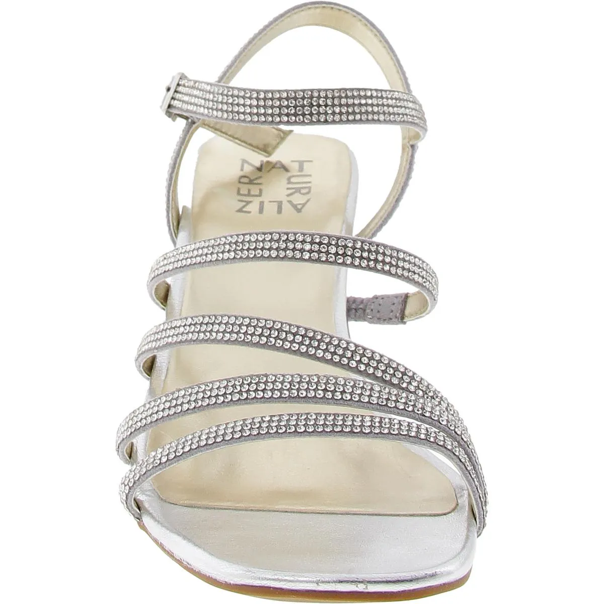Niko 2 Womens Embellished Faux Leather Slingback Sandals