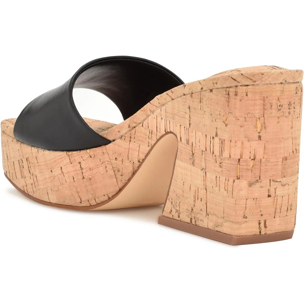 OKLEE8 Womens Cushioned Footbed Faux Leather Platform Sandals