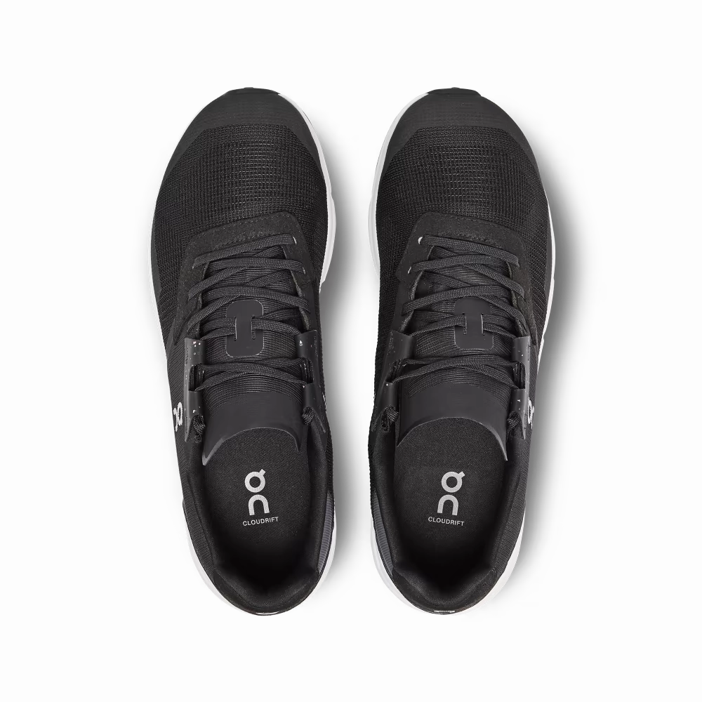 On Running Men's Cloudrift Shoes - Black / White