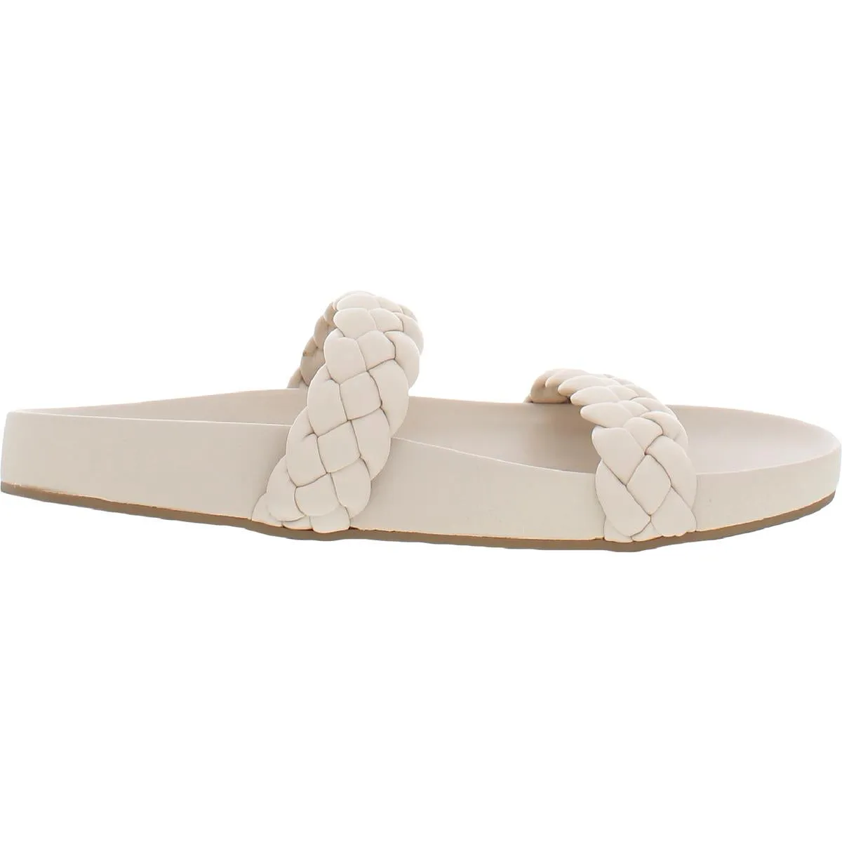 Pacific Womens Braided Slip On Slide Sandals