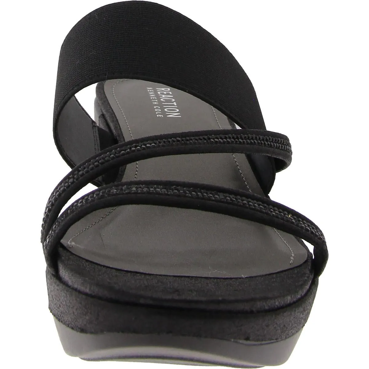PAULA Womens Slip On Open Toe Wedge Sandals