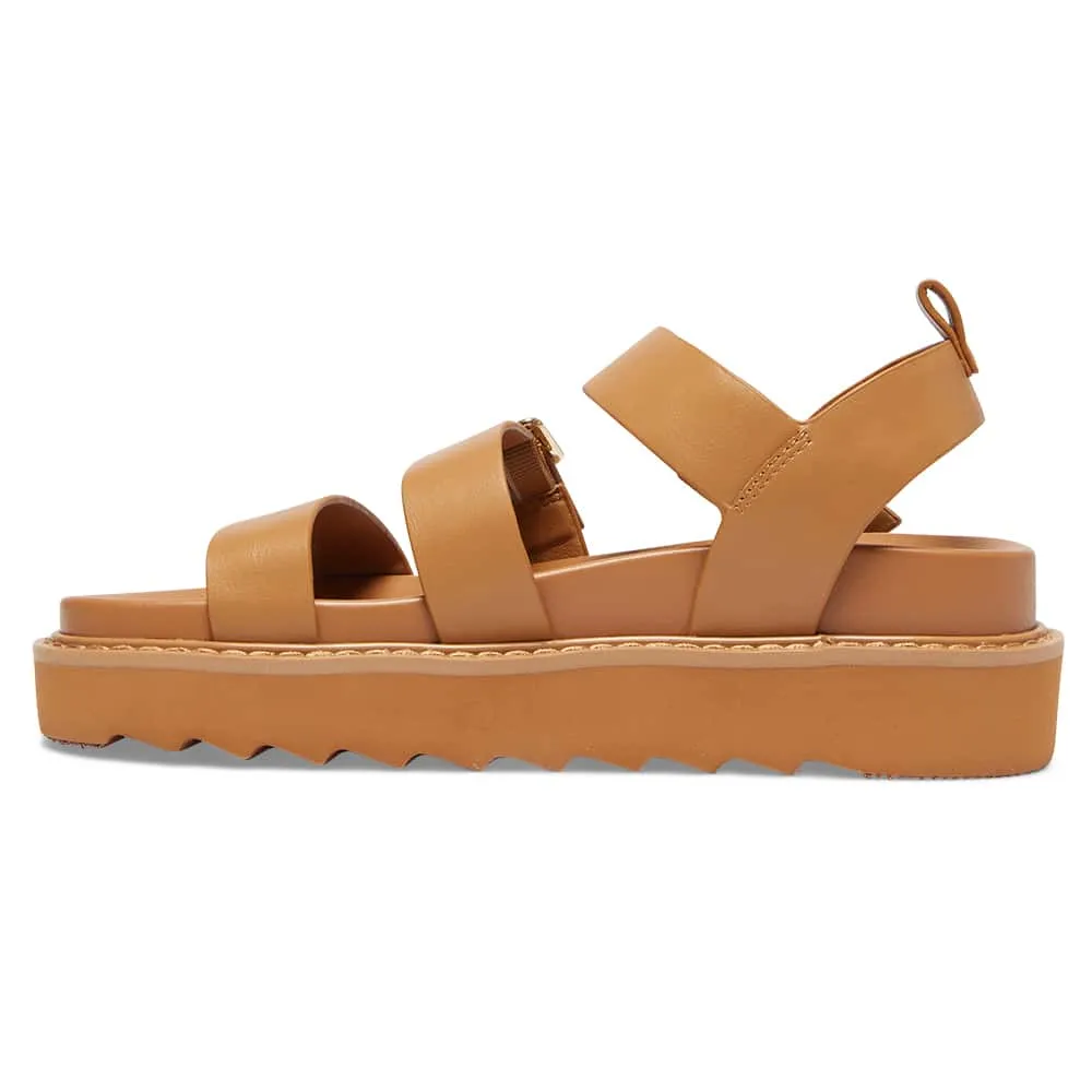 Phoebe Sandal in Tan Smooth