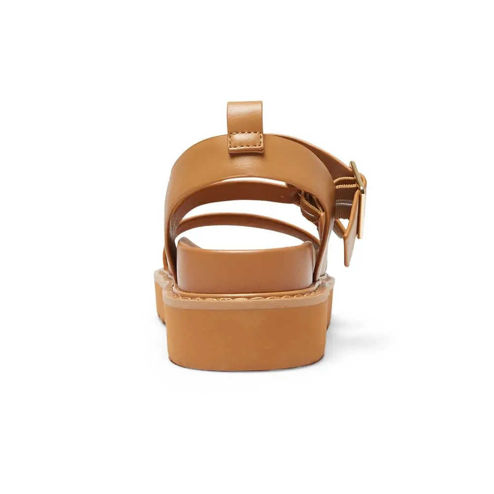 Phoebe Sandal in Tan Smooth