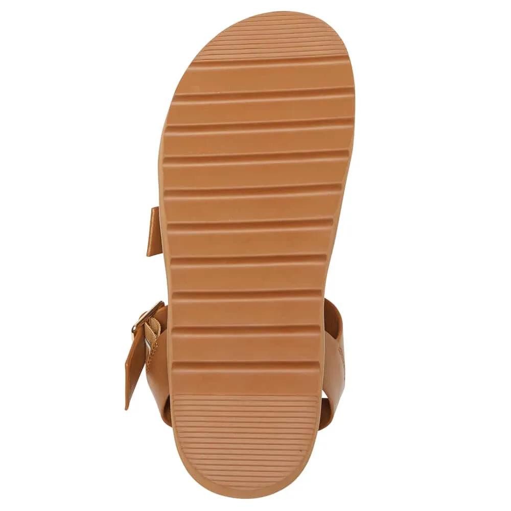 Phoebe Sandal in Tan Smooth