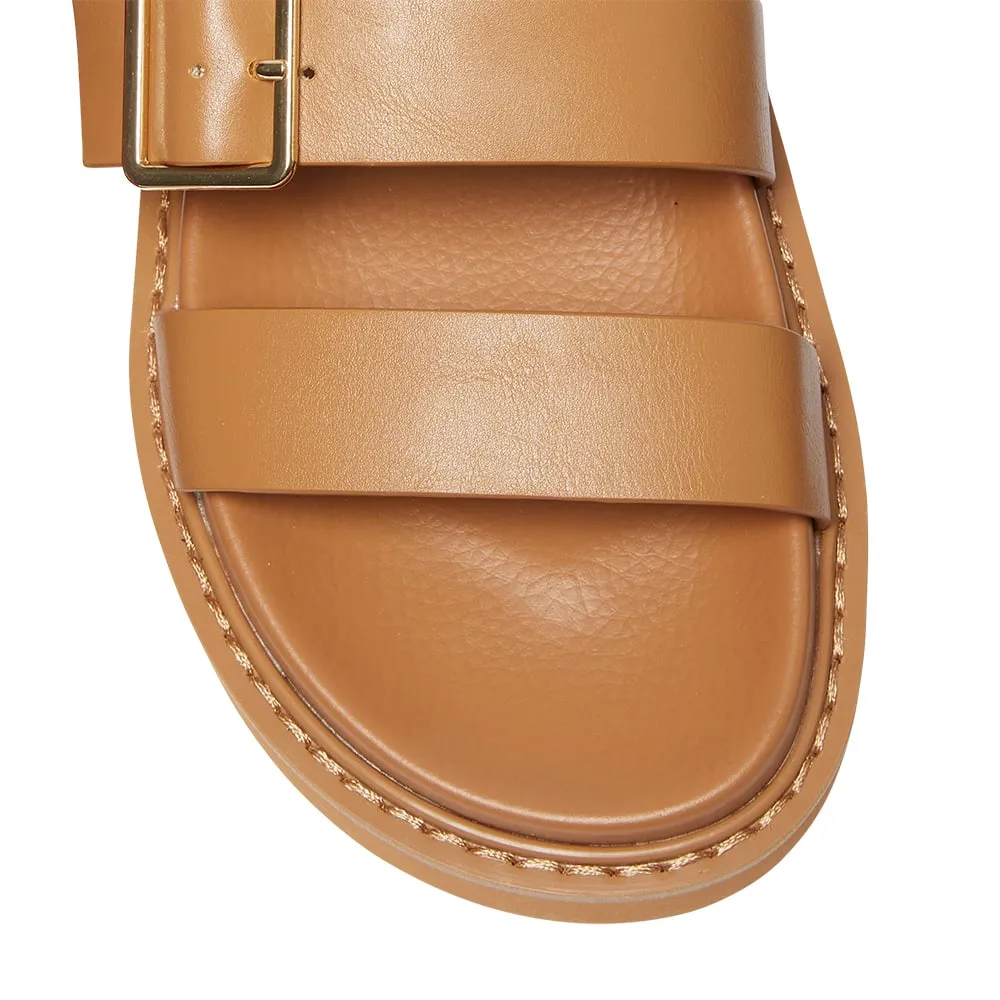 Phoebe Sandal in Tan Smooth
