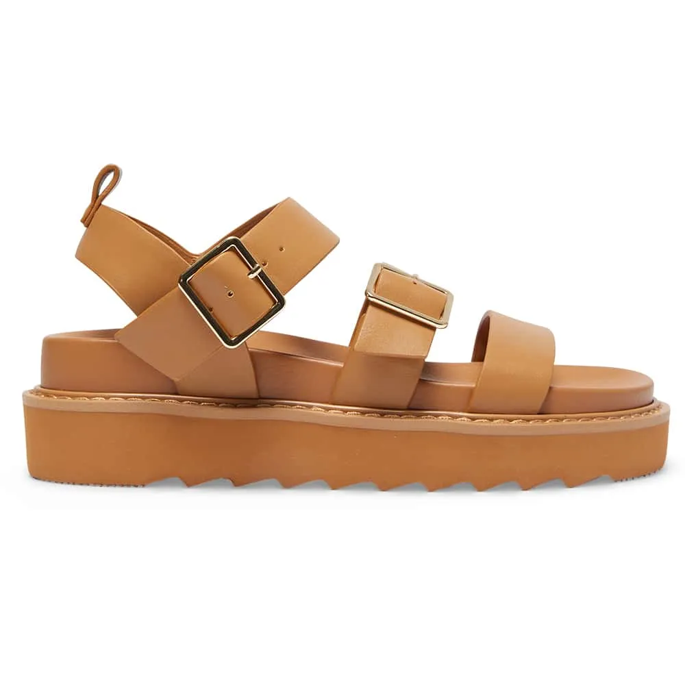 Phoebe Sandal in Tan Smooth