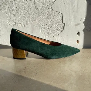 Piazza Grande Ingrid Green Suede