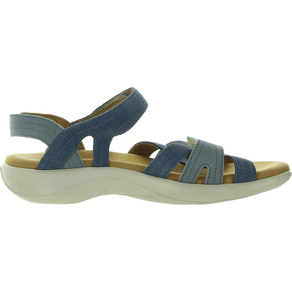 Pier Womens Solid Suede Strappy Sandals