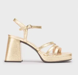 Platinum Love Sandal In Metallic