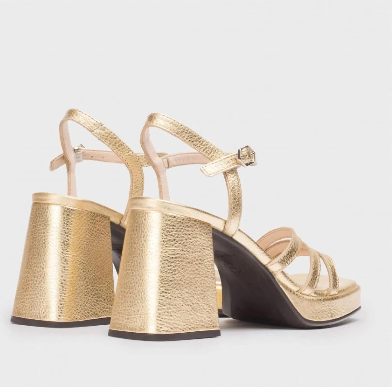 Platinum Love Sandal In Metallic