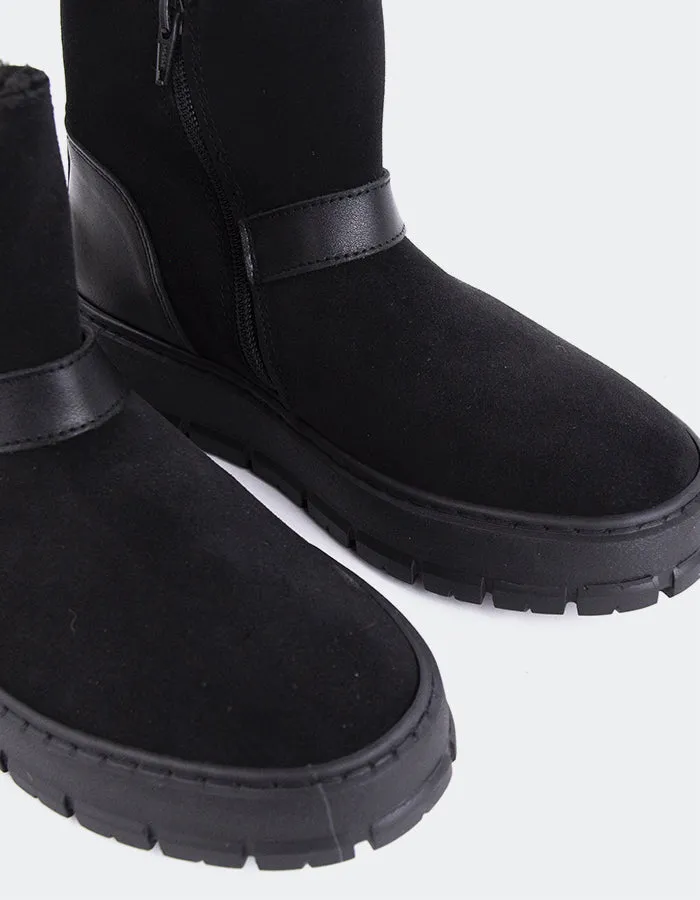 Plorin Black Suede