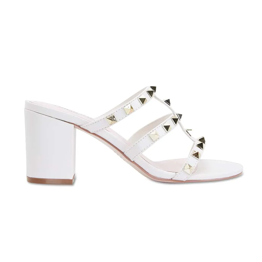 Portugal Heel in White Leather