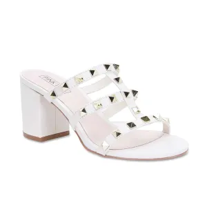 Portugal Heel in White Leather