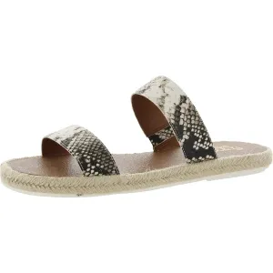 Posie 2 Womens Faux Leather Slip-On Slide Sandals