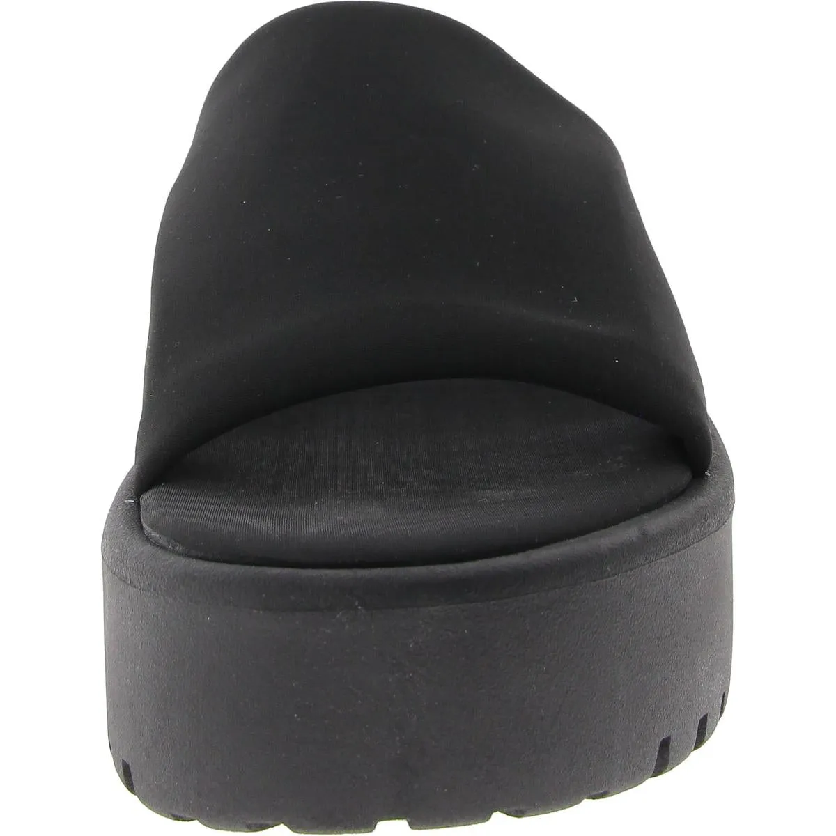Questtf Womens Platform Heel Open Toe Slide Sandals