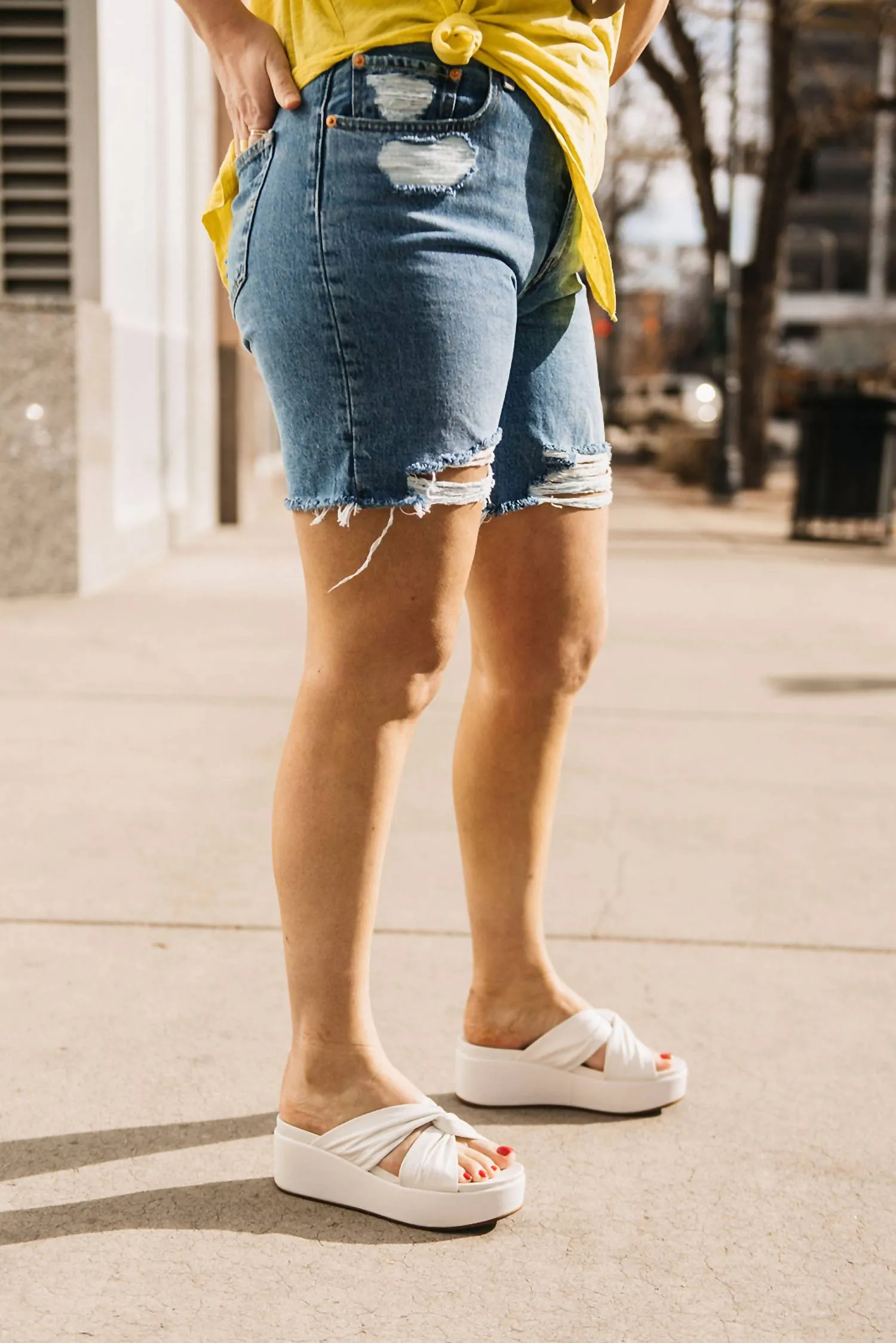 Quinn Sandal In White